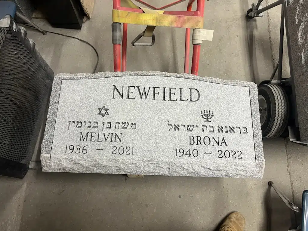 Granite Headstone Design hand-carved by Memorial Design Guide in NJ — image 3