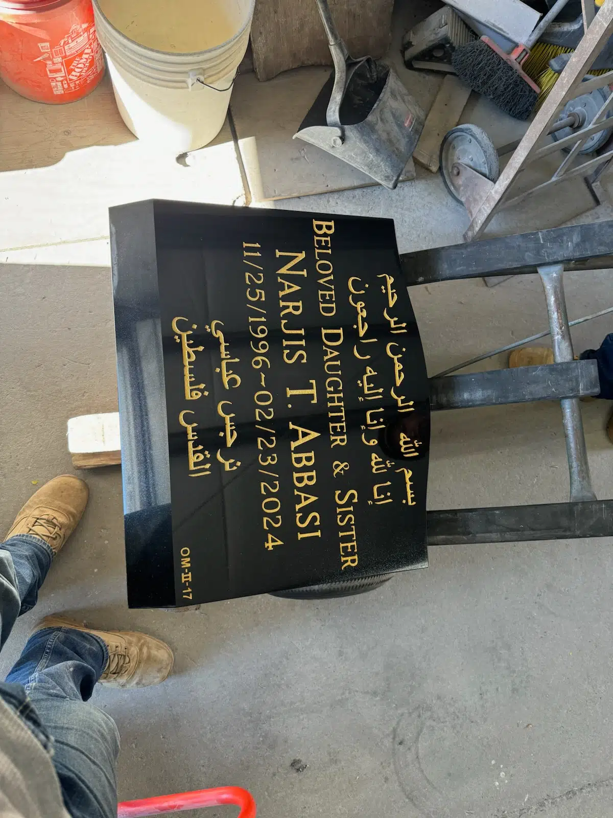 Granite Headstone Design hand-carved by Memorial Design Guide in NJ — image 9